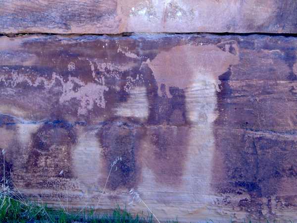 Nine Mile Canyon Petroglyphs, Utah by Phil Konstantin