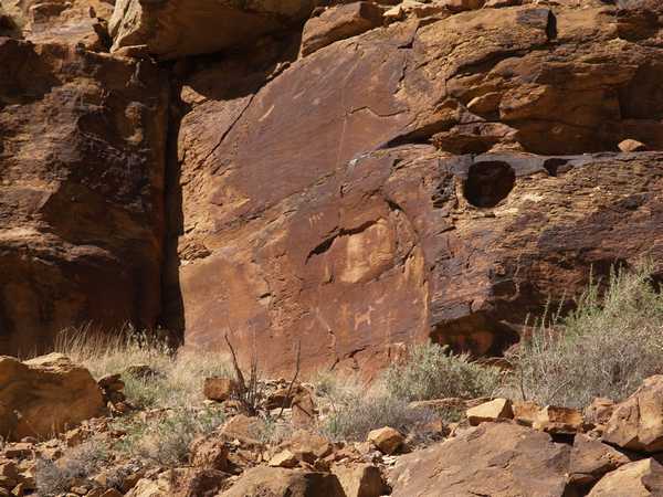 Nine Mile Canyon Petroglyphs, Utah by Phil Konstantin