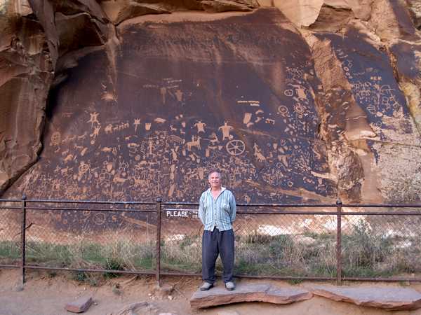 Newspaper Rock Petroglyphs by Phil Konstantin